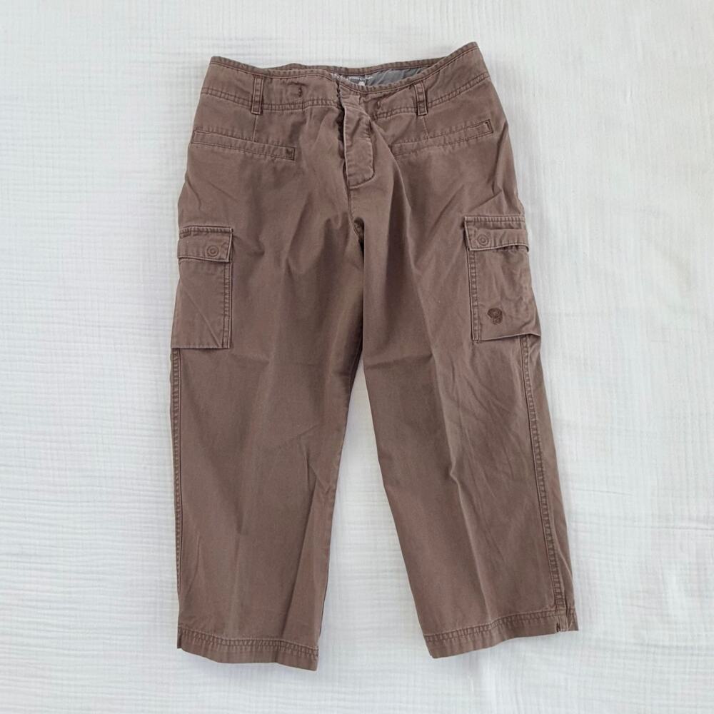 Mountain‎ Hardwear Women's 6 Brown Cotton Cargo Style Cropped Utility Pants